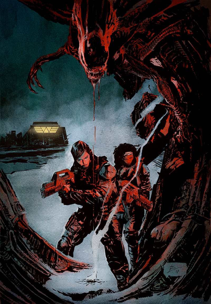 The cover of Aliens: Resistance #1.